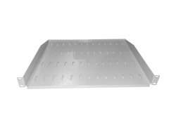 Полка консольная 1U, глубина 370, без крепежа, серая