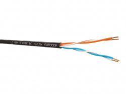 Кабель LC UTP2 cat.5е, одножильный / 305м / Cu / для наружных работ