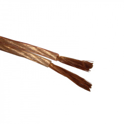 Кабель акустический Technolink 2*2.5мм2 (3*47*0.15мм) CCA, 100м, пластиковая катушка, прозрачный