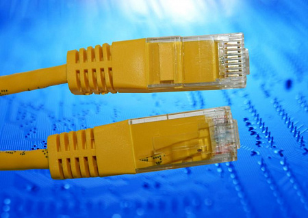 Патч-корд UTP4 cat.6, 5.0м, BC, желтый, литой коннектор N.BC.UTP.6-5.0m-6