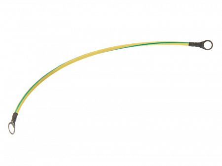 Кабель заземления ПВ3 (ПуГВ) с сечением 2,5мм2, крепление M8, длина 30см