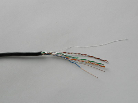 Кабель LC UTP4 cat.5e, одножильный / 305м / CCA / для наружных работ