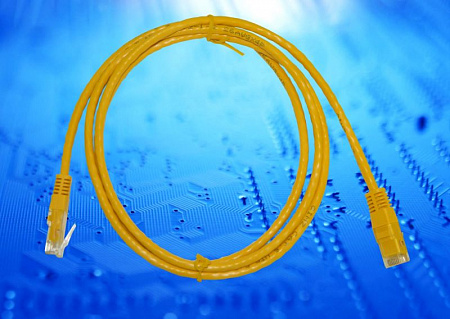 Патч-корд UTP4 cat.6, 3.0м, BC, желтый, литой коннектор N.BC.UTP.6-3.0m-6