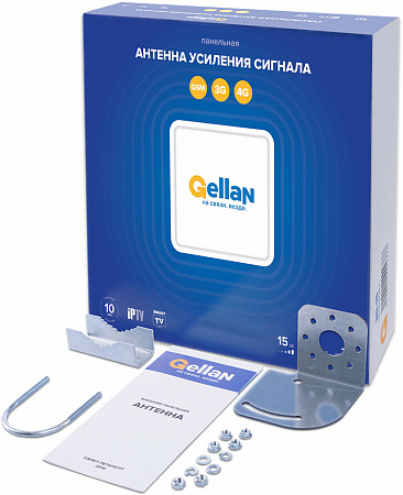 Антенна панельная GELLAN FULL Band - 15F 1700-2200 2500-2700 MHz 15дб 3G-4G (LTE) F-разъем